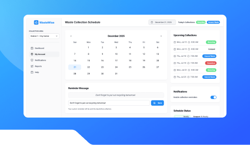 Waste Collection Schedule Notifier.