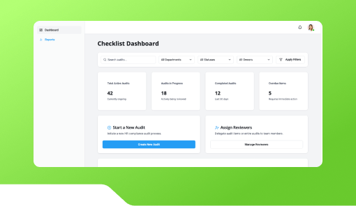 HR Audit Checklist Dashboard